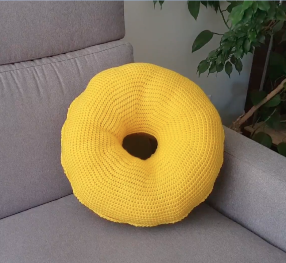 A Giant Donut Cushion